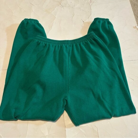 Original Pannill by Hanes Green Elastic Waist VTG  Green Jogger Pants XL - Picture 2 of 3